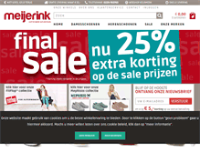 Tablet Screenshot of meijerink-schoenen.nl